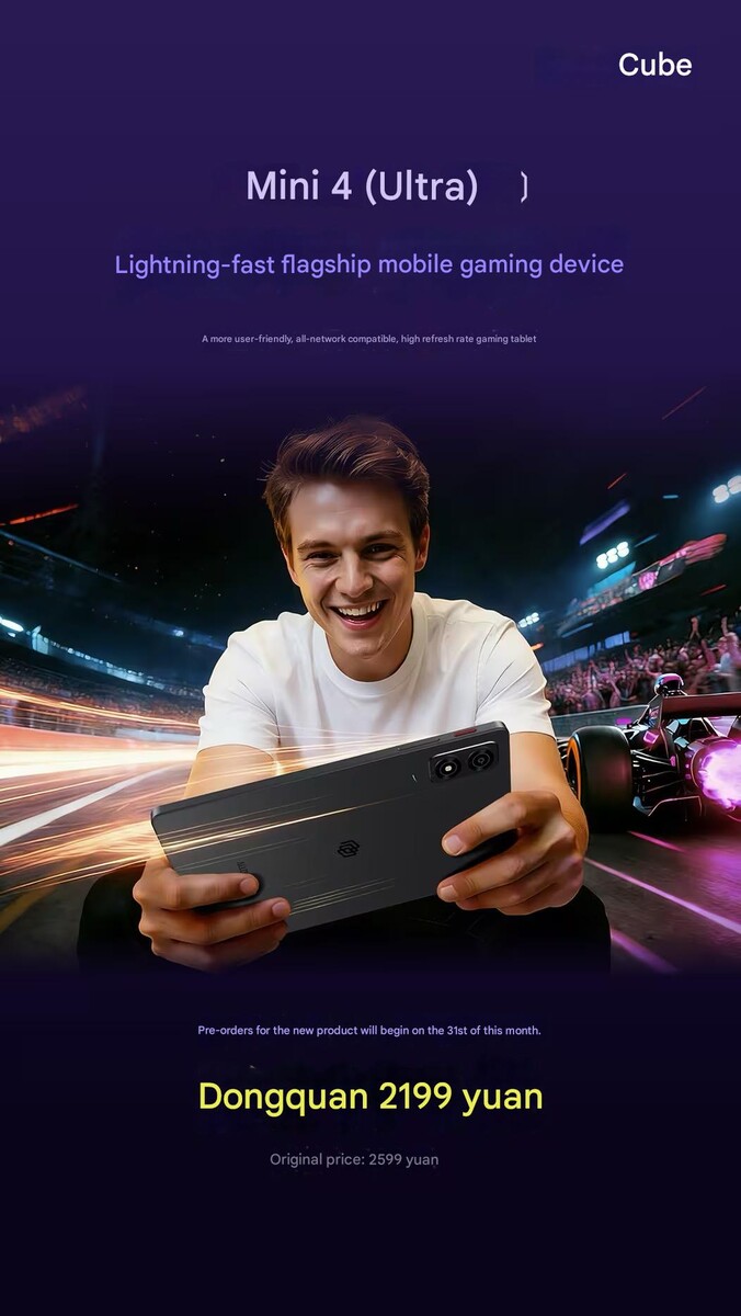 Das kompakte Gaming-Tablet mit Dimensity 8300 verfügt über ein 144 Hz-Display.