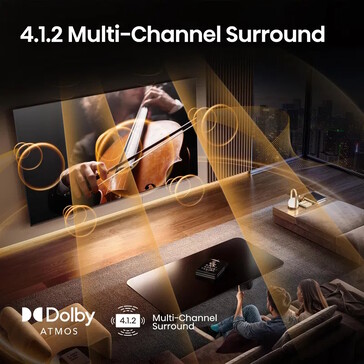 Unter anderem ein Subwoofer ist vorhanden (Bildquelle: Hisense)