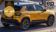Jeep Avenger: Vollelektrischer Jeep-SUV von Women's World Car of the Year zum besten Familien-SUV 2023 gewählt.