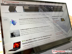 In der Sonne (ohne Reflexion)