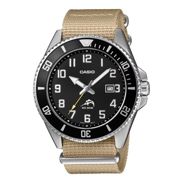 Casio Duro MDV106C-9AV Taucheruhr mit schwarzem Zifferblatt