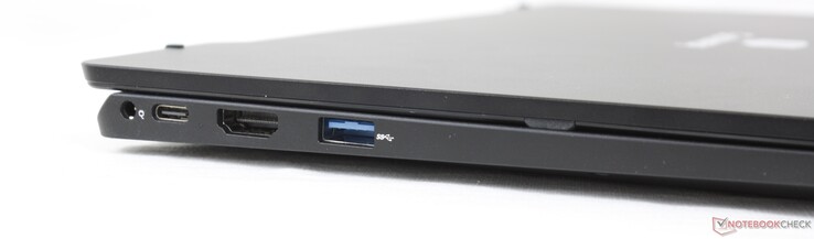 Links: Netzadapter, USB-C mit DisplayPort + Power Delivery