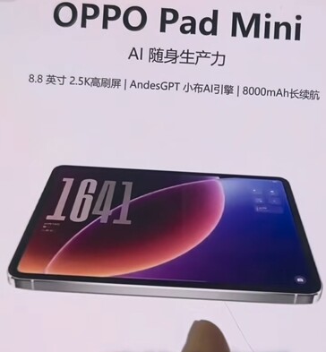 Die Akku-Kapazität des Oppo Pad Mini