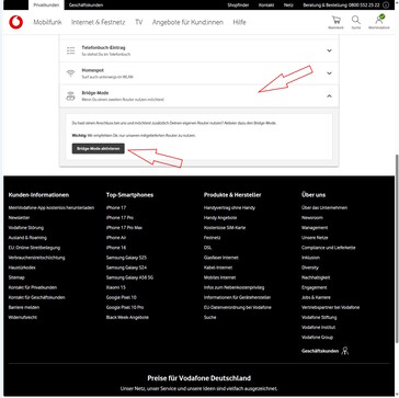 Bridge Mode aktivieren
