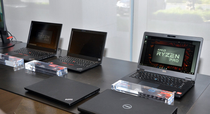 AMD Ryzen-Pro-Laptops von Lenovo und Dell