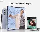 Erstmals zeigt sich ein Samsung Galaxy Z Flip5 mit größerem Coverdisplay auch als reales Foldable vor der Kamera. (Bild via Evan Blass)