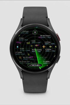 Flug-Scanner – Flugzeuganzeige im Radar-Stil.