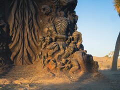 Eine Statue in der Wüste lässt Fans um mögliche Game Awards-Ankündigungen spekulieren. (Bildquelle: Geoff Keighley via X) 