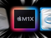 Die geschätzte Performance eines Apple M1X-Chips soll Intel und AMD alt aussehen lassen. (Bildquelle: AMD/Apple/Intel - bearbeitet)