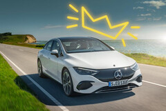 Mercedes-Benz EQE 350 4Matic übertrifft die EPA-Reichweitenangaben im Praxistest (Bild: Mercedes-Benz, bearbeitet)