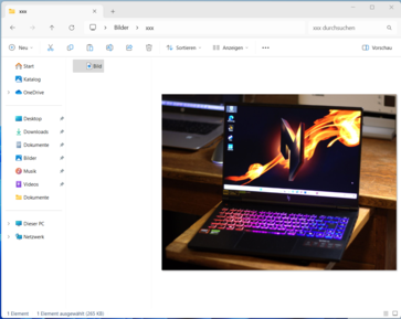 ... und die entsprechende Datei anklicken.