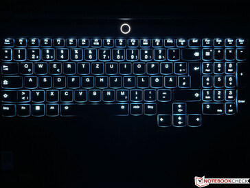 Tastaturbeleuchtung (hier einfarbig)