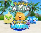 Banner mit den Startern aus Pokémon Winds and Waves.