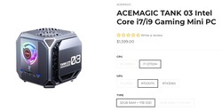 Acemagic Tank03 - Konfigurationen (Quelle: Acemagic)