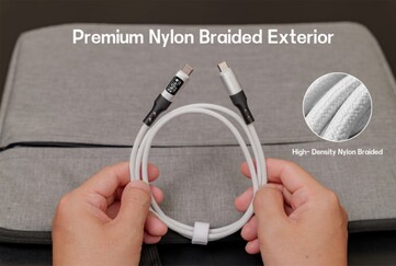 Das Kabel ist mit einer Nylon-Ummantelung versehen.