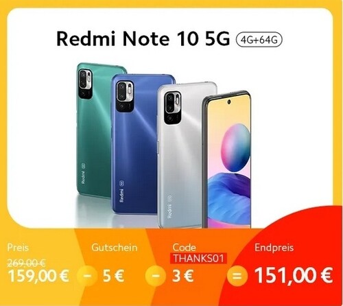 Xiaomi Redmi Note 10 5G 4/64 GB