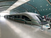 Aktuelle kommerzielle Magnetschwebebahnen wie der hier abgebildete Shanghai Transrapid erreichen Höchstgeschwindigkeiten von rund 300 bis 430 km/h