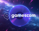 Gamescom-Logo auf einer PS5-Disc