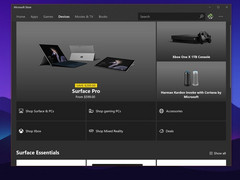 Microsoft Store mit Geräte-Sektion