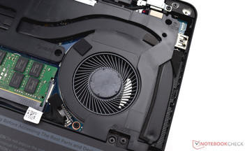 Die Kühleinheit besteht aus einer Heatpipe und einem kleinen Lüfter.