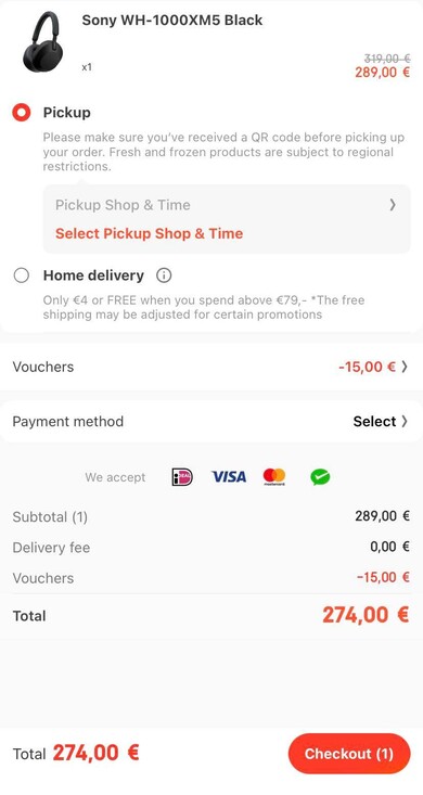 Beim Checkout wird ein Rabatt abgezogen. (Quelle: Ochama)