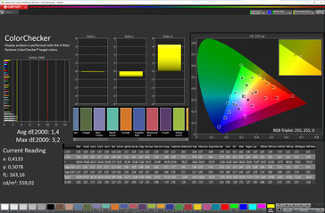 Farben (faltbares Display, Farbprofil: Natural, Zielfarbraum: sRGB)