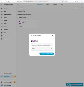 Rauchmelder kommt in Home Assistant an