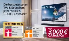 LG startet eine neue Cashback-Aktion für Fernseher und Soundbars. (Bild: LG)