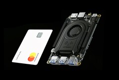 Der LattePanda 3 Delta packt einen Intel-Prozessor samt kleinem Lüfter auf ein ausgesprochen kompaktes Mainboard. (Bild: LattePanda)