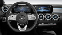 MWC 2018: Mercedes-Benz zeigt A-Klasse mit MBUX Infotainmentsystem und KI.