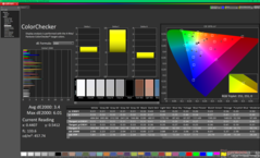 ColorChecker vor der Kalibrierung (P3)