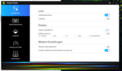 Control Center: Display Kalibrierungsmodi und Tastaturbeleuchtung