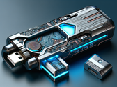Sicheres USB-Flash-Laufwerk (erstellt mit DALL-E 3)