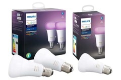 Amazon bietet aktuell viele Smart-Home-Produkte günstiger, z. B. die Philips Hue White & Color Ambiance E27. (Bild: Signify)