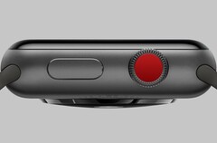 Der Button in der Apple Watch-Krone: Künftig wohl ersetzt durch einen Solid-State-Button.