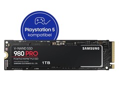 Gleich drei deutsche Händler bieten aktuell einen interessanten Deal für die 1TB fassende und PS5-kompatible Samsung 980 Pro SSD (Bild: Samsung)