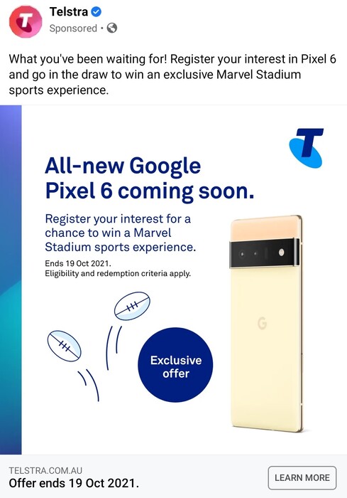 Das Pixel 6 soll laut Mobilfunkprovider wohl am 19. Oktober launchen.