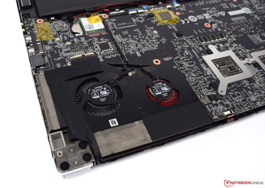 Die Kühleinheit besteht insgesamt aus drei Lüftern