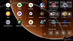 Eine Seitenleiste bietet verschiedene Optionen