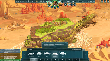 Im Bild: Ein Gameplay-Screenshot aus The Wandering Village.