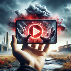 YouTube macht Millionen mit Desinformations-Kampagnen über Klimawandel (Symbolbild: DALL-E / AI)