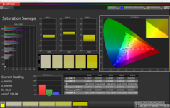 CalMAN Sättigung kalibriert