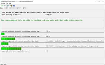 LatencyMon Übersicht