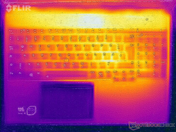 Oberflächentemperaturen Stresstest (Oberseite)