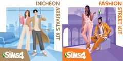 Sims 4 Season of Selves: Fashion Street-Set und Incheon Style-Set.
