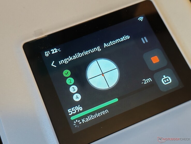 Justiert wird automatisch