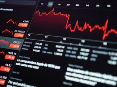 Ein digitales Börsen-Dashboard zur Verfolgung von Finanzdaten