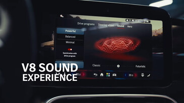 Mercedes V8 Sound Experience Werbegrafik