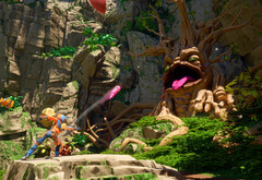 „Revenge of the Savage Planet” ist eine chaotische, satirische Interpretation des klassischen Metroidvania-Genres und hat kürzlich die Marke von einer Million verkaufter Exemplare überschritten (Bildquelle: Steam)