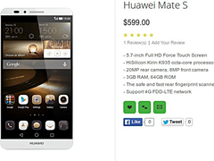 Huawei: Mate S soll Force Touch Display bieten